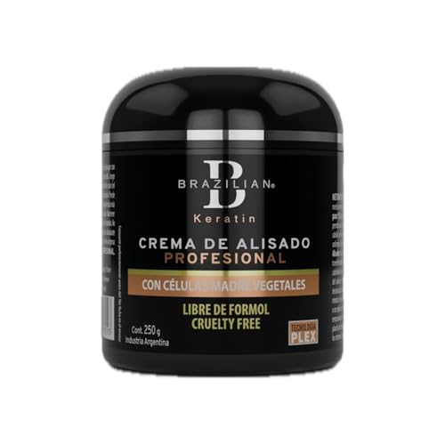 Brazilian Keratin Smoothing Treatment with Stem Cells, Nanoplasty with Hydrolyzed Collagen, Formaldehyde Free Straightening, Shine, Repair, Frizz Control, For All Hair Types, 2 Uses