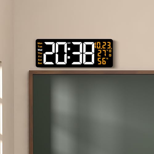 Reloj de pared LED con alarma para salon que soluciona los problemas de vision 6