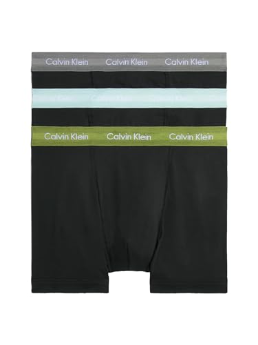 Image of Calvin Klein CK-001 Men's Trunks Underwear Low Rise Trunks 3 Pack Set