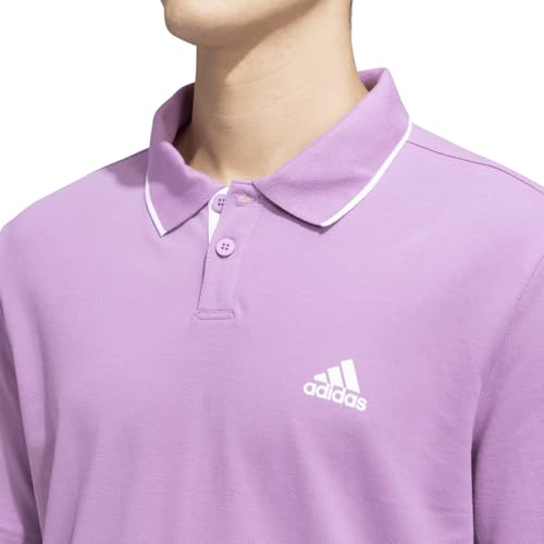 Image of adidas Men's Cotton Geometric Regular Fit Polo Shirt