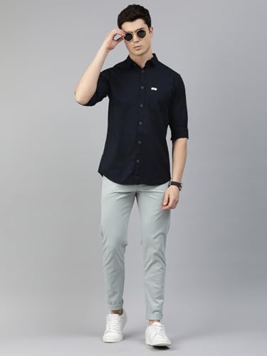 Image of Majestic Man Men Classic Slim Fit Pure Cotton Casual Shirt