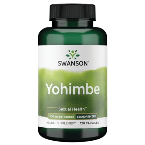 swanson yohimbe standardized 500 milligrams 120 capsules