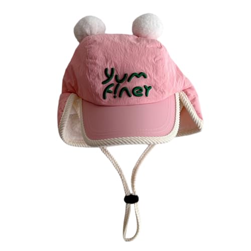 Gorro para niños pequeños con fundas para las orejas, transpirable, protección auditiva, para jóvenes, circunferencia de cabeza ajustable para niños, para jugar en la nieve, a, Talla única