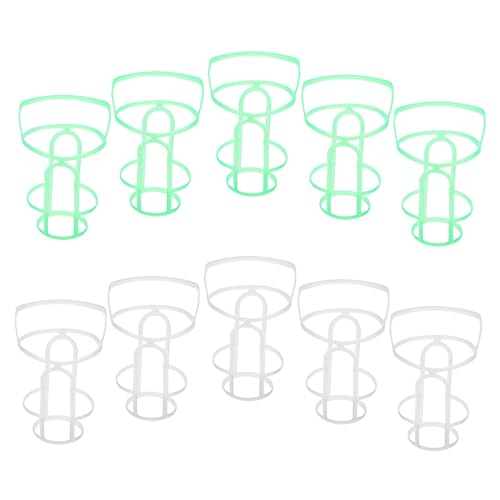 Homoyoyo 20pcsプラスチック注入ボトルカバー軽量ドリップボトルネット再利用可能な生理食塩水ソリューションホルダー医療および家庭用