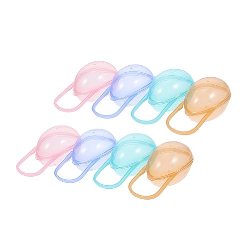 CATIEBYE 8pcs Portable Storage Boxes Durable Pacifier Cases for Easy Organization Lightweight and Practical Holder for Parents Mixed Colors