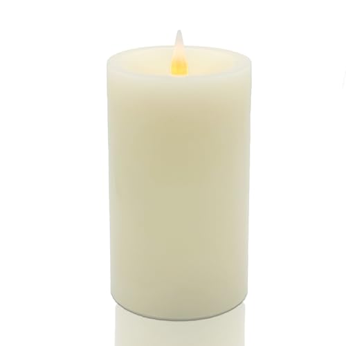 Image of Flameless LED Candles, Realistic Flickering Flame, Set of Multiple (Ivory, 5 Inch)