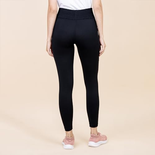 Image of 3rd Planet Women's High Waist Activewear Leggings | 4-Way Stretch, Sweat-Wicking, Non-See-Through Gym & Yoga Tights with Side Pockets | Comfortable Slim Fit Pants for Workout, Running & Fitness