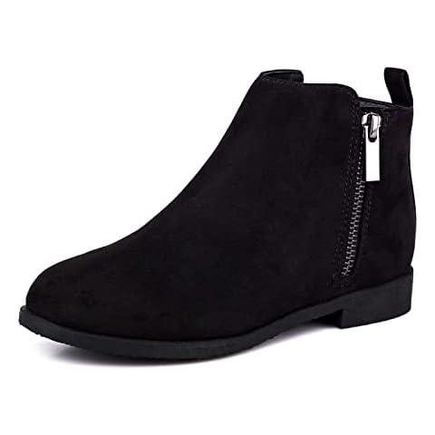 Harvest Land Girls Ankle Boots with Zipper Cover