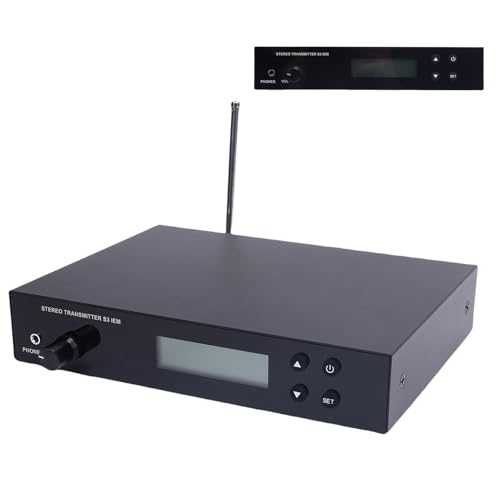 Sistema Inalámbrico IEM Matybobe 863-865MHz Transmisor Receptor Auriculares Estudio Escenario Banda Actuación en Vivo (Enchufe US) miniatura 2