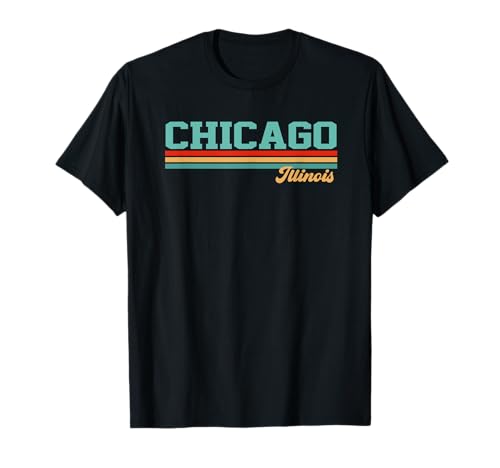 Retro Chicago Illinois Camiseta