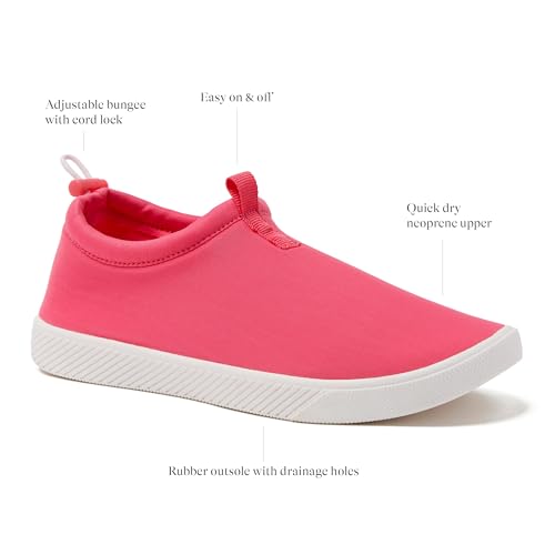 Lands' End Slip On Water Shoes for Women, Quick Dry Neoprene Sport Womens Water Shoes with Drainage Holes for Beach or Pool, Blue or Black Swim Shoes Women, Adult Aqua Socks - Wood Lilly, 12 Medium2