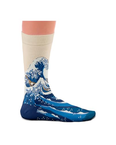 Photo de Sock Affaris Chaussettes Great Wave, Starry Night, Scream, The Kiss, Chaussettes en coton, 2 tailles, 36-40 et 41-46