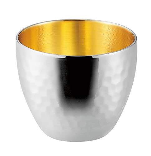 Castle Enterprise Asahi TSUBAME SUSCUP Sususu TSUBAME Double Walled Cup Inner Gold Plated 70ml Gift Package Specifications