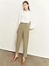Generic Women Minimalism Pants Solid Commuter All-Match Vintage French Style Slim Feet Pant khaki9 L