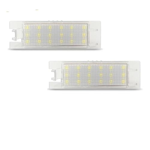 Luz de matrícula LED blanca para Opel Astra K H Corsa D E C y Zafira