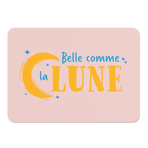 Sets de table rose astronaute napperons liège souples espace enfant x4 - 2