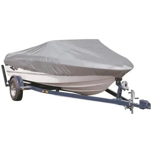 Housse de bateau coque en V 17-19FT en tissu 420D durable avec sac