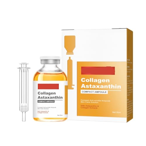 Collagen Astaxanthin Lifting Ampoule - Anti-Wrinkle, Firming, Brightening Skin Serum, Reduces Fine Lines & Dark Spots, Moisturizing​(3PCs)
