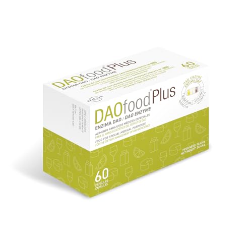 DR Healthcare - DAOfood Plus - Enzima DAO - Quercetina y Vitamina C - Contribuye al Equilibrio de la Histamina Alimentaria - 60 Cápsulas con Mini-comprimidos Gastrorresistentes de DAO