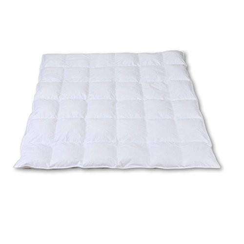 Betten Anne Bambini Daun endecke 6 X 6 Cassette 100% Bianco Sassone piuma d' oca 220 G 100 X 135 – estate bianco