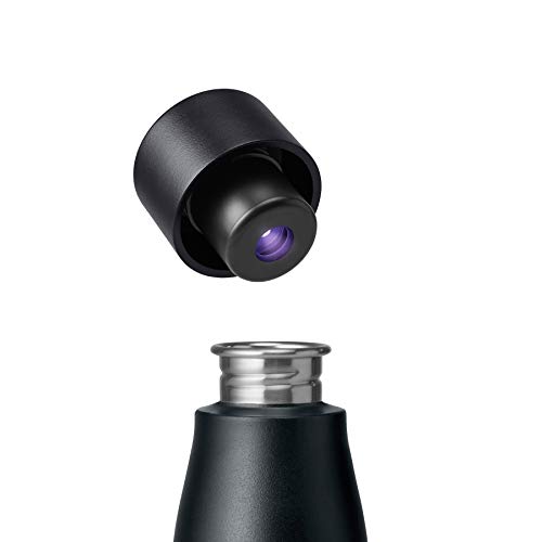 LARQ Bottle Movement PureVis 32 oz- Lightweight Self-Cleaning and Non-Insulated Stainless Steel Water Bottle with UV Water Purifier | Reusable & Travel Friendly, 1-Year Warranty, Black/Onyx - Image 5