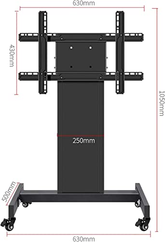 Carro móvil para TV de 37" a 70" con ruedas y rotación 360° miniatura 2