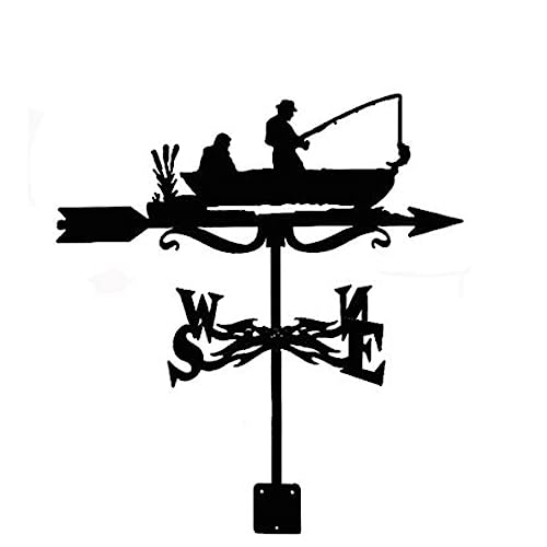 image for Black Weather Vane for Outdoor Garden Lawn Yard Roof Decoration, Decor