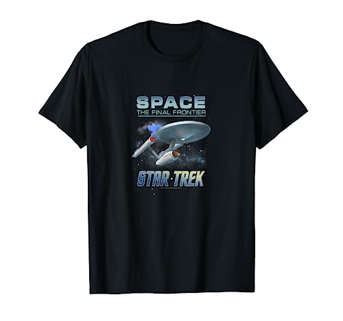 17TKOG00047A-001 Star Trek Space The Final Frontier U.S.S. Enterprise Maglietta