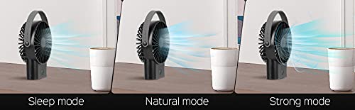 Qobnn Mini Handheld Fan - Super Quiet, Up To 10 Hours, Portable Fan, Desk Desktop Table Cooling Fan With Usb Rechargeable Electric Fan For Car Office Room Outdoor Household Traveling, Large-Aaa (Fs01) #TOP4
