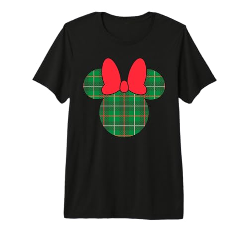 T-shirt Minnie Mouse Disney cadeau idéal de fin d'année motif Plaid