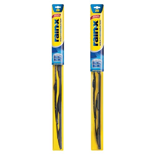 Rain-X 820249 WeatherBeater Wiper Blades, 26' and 20' Windshield Wipers (Pack of 2), Automotive Replacement Windshield Wiper Blades That Meet Or Exceed OEM Quality And Durability Standards
