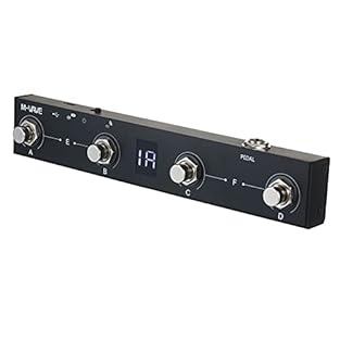 Portable MIDI foot controller pedal is small and exquisite, with easy-to-use 4 foot switches. Wireless MIDI pedal with intelligent APP(CubeSuite) control, easy to operate, convenient to use. The display screen can directly feedback the commands you i...