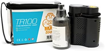 MAXTOOLS TR500, Automatic Tyre Repair Kit for Commercial Vehicles, Motorhomes and Caravans, Repairs All Tyre Types, Including Powerful 12V Air Compressor