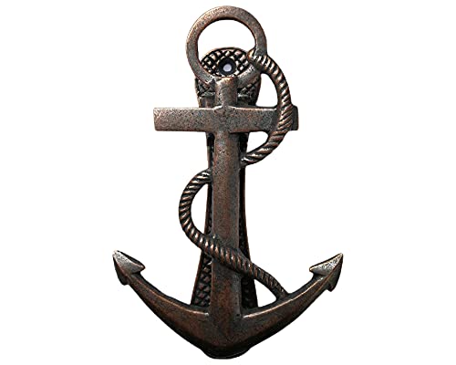 Brass Anchor Knocker with Rope