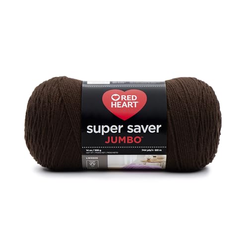 RED HEART Super Saver Jumbo Yarn, Coffee
