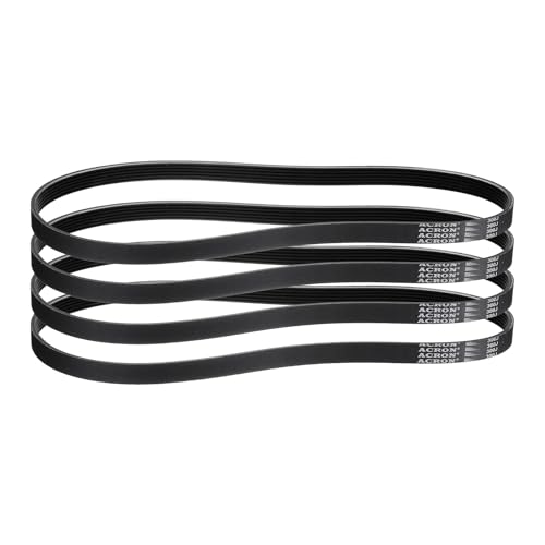 uxcell 4pcs 300J6 PJ V-Ribbed Belt 6 Ribs 30' Length x 0.55' Width x 0.14' Height