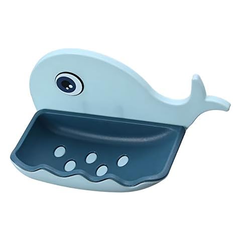 Selbstklebend Seifenschale Dusche ABS Ohne Bohren Seifenhalter Wandhalterung Seifenablage Wal Seifenkiste Cover