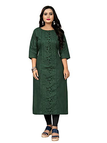 Shagun prints Women’s Casual Embroidered Cotton Plus size Kurti