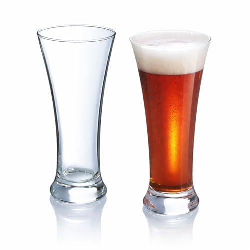 Image of PrimeWorld European 320 ml Pilsner Glasses Set of 4 Pcs Mocktail, Lassi, Juice,Beer Glasses, Cocktail Glasses, Gifts, Beers Cups, Beer Glasses for Men