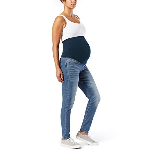 Signature By Levi Strauss & Co. Gold Label Women's Maternity Skinny Jeans Blue Ice Medium 30 #TOP1