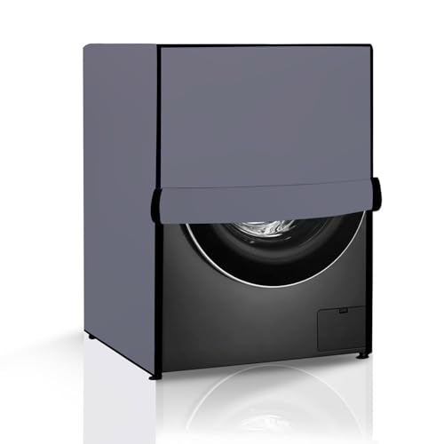 Image of The Furnishing Tree Washing Machine Cover Grey Compatible for Bosch 7.5 Kg Fully-Automatic Front Loading WAJ2846DIN - D x W x H : ( 66x61x88.9 CM )
