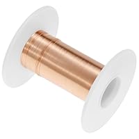 QWORK® T2 Kupferlackdraht 0.1mm x 100m, 99,9% Reiner Kupferdraht für Transformatoren, Spulen & Motoren, Basteln