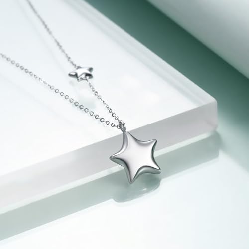 Rnivida 925 Sterling Silver Star Necklace Hypoallergenic Jewelry Gift for Women with Adjustable Chain2