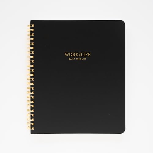 Cahier à spirales Sugar Paper Noir au design minimaliste et raffiné
