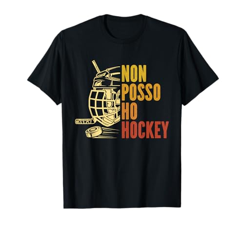 Divertente Regalo Hockey su Ghiaccio Non Posso Ho Hockey Maglietta