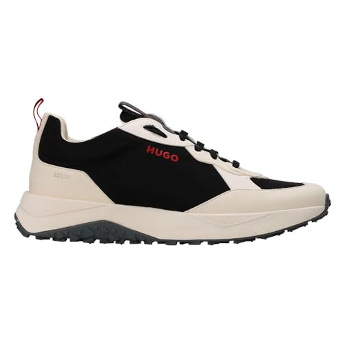 Image of HUGO Mens Running Style Mix Material Sneakers