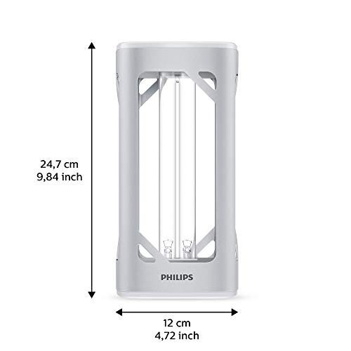 Philips Lampada da Tavolo UV-C per la Disinfezione di Ambienti, 24 W, Alluminio - immagine 5