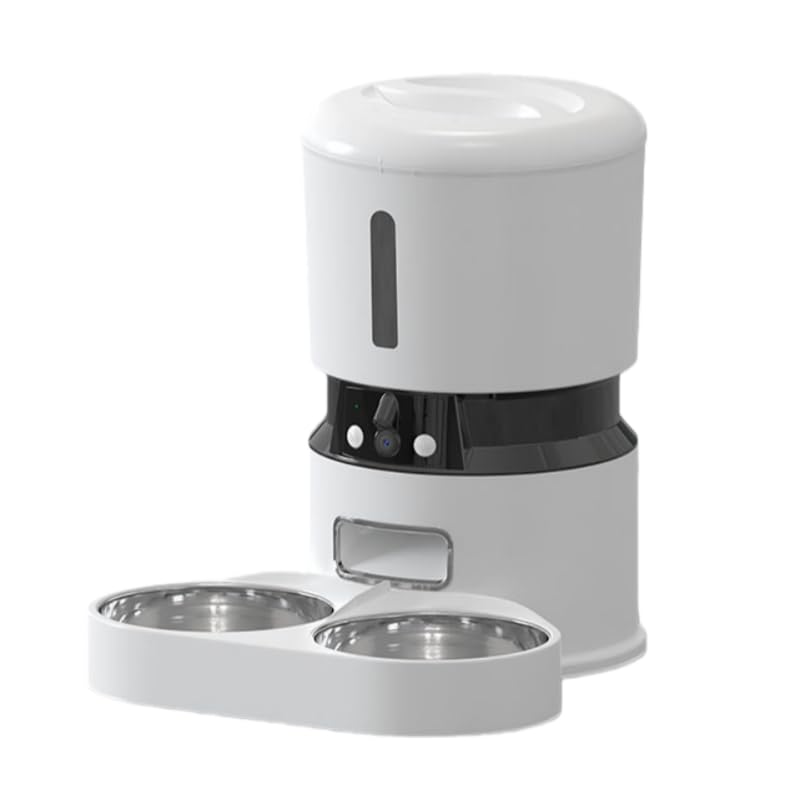 Dual-Camera HD Smart Pet Feeder Dual Cameras Dual Power Supply APP Remote Video Interaction Automatic Timed and Quantitative