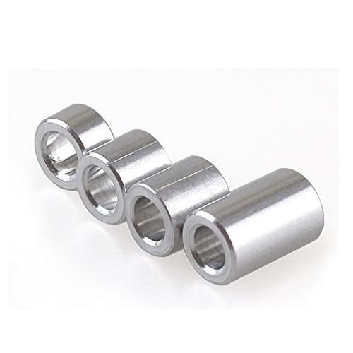 Anneaux élastiques en acier inoxydable 304 Rondelles plates, bagues, entretoises, manchons, entretoises en alliage d'aluminium, plusieurs tailles, 10 pièces(D2.6xD5xL6mm)
