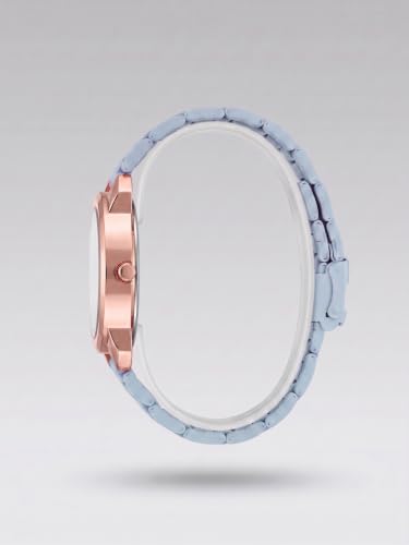 Image of Shocknshop Analog Women Watches Ladies Rose Gold Round Dial Metal Strap Wrist Watch for Woman and Girls -WCH196